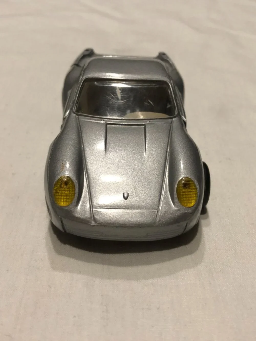 Toy Die Cast Silver Porsche Car